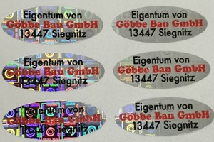 bedruckte hologrammfolie silber